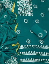 Block Print Elegant Cotton Suit Set - Yanchi